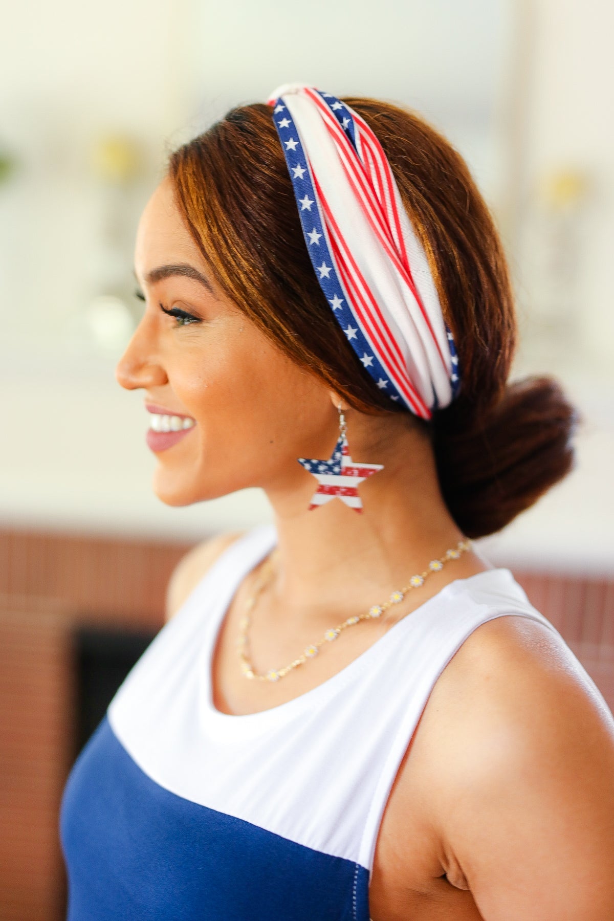 Stars & Stripes Knit Stretch Headband